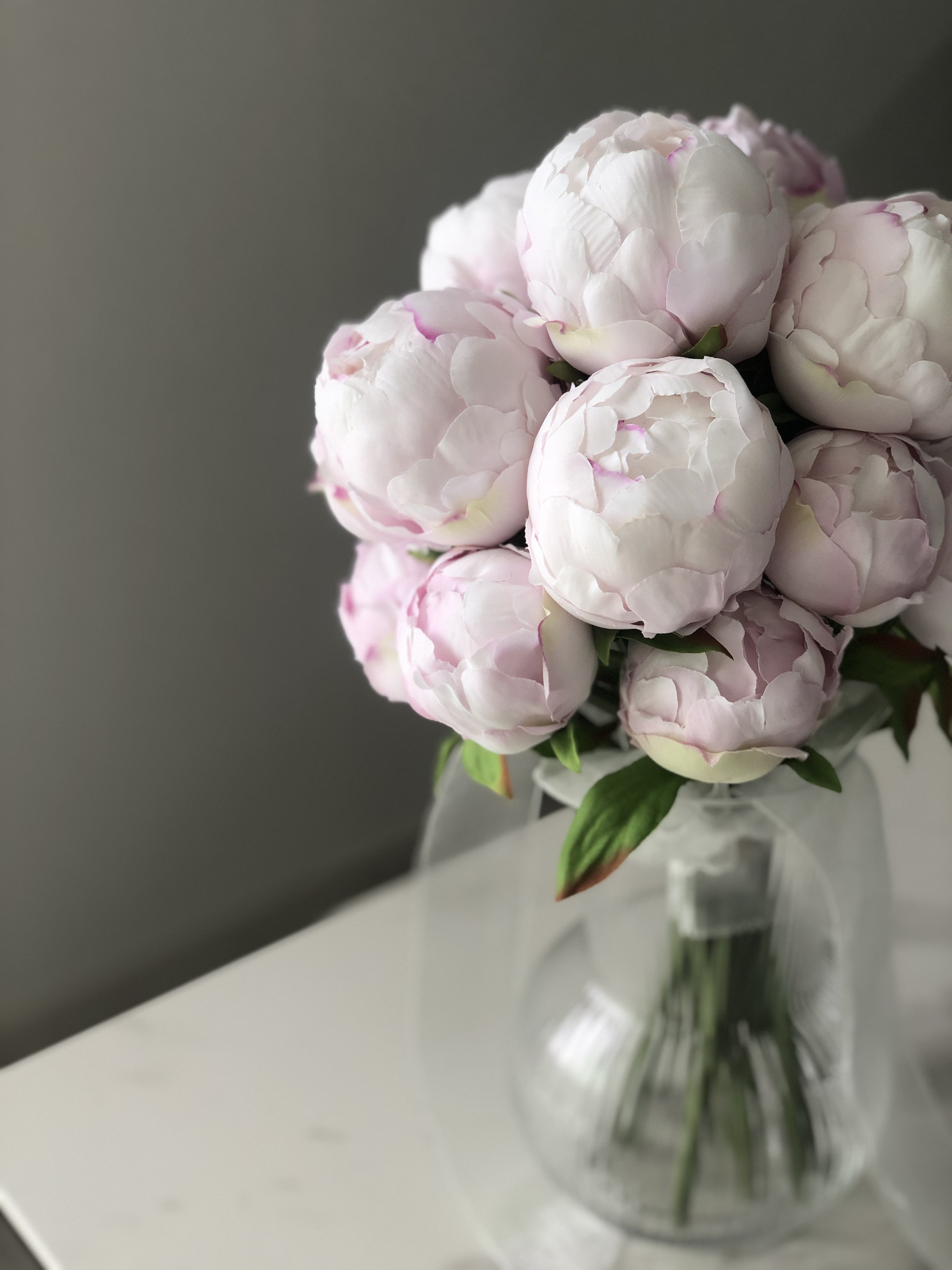 芍薬♪ウェディングブーケ ブートニア付き ピオニーブーケ