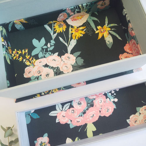 たっぷり収納お裁縫箱(カルトナージュ、Giardini di Augusto たっぷり収納お裁縫箱(カルトナージュ、Giardini di Augusto