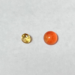 [オーダー]イチョウとシトリンの秋の実りネックレス SV925 3枚目の画像