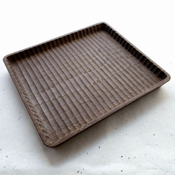 綺麗な木目の小ぶりの我谷盆 お盆 トレイ 木地盆 折敷 お盆