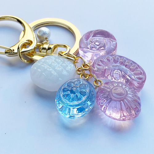 RE ARRIVAL/再入荷 ゆめかわカラー レジンのドロップキーホルダー バッグチャーム チャーム