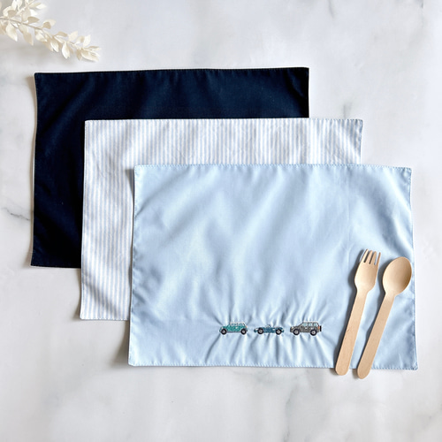 速乾・ノーアイロン＼サイズ色々／恐竜刺繍・ランチョンマット・男の子