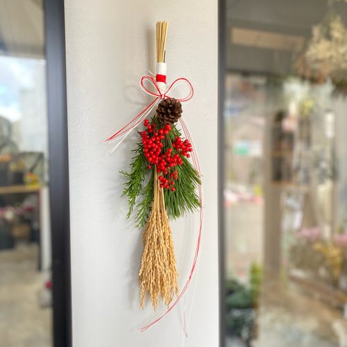 稲穂のお正月飾り しめ縄・しめ飾り Cocoflower 通販 16894522｜Creema