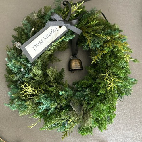 アンティークベルのクリスマスリース 28㎝ ウインターリース
