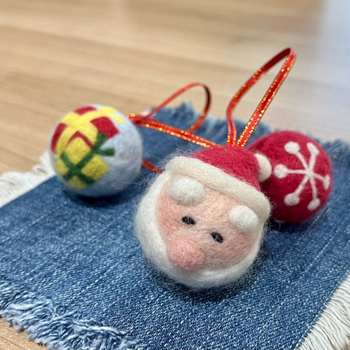 専用ページ　クリスマス作品　羊毛フェルト BIGなモコモコクリスマスツリー 羊毛フェルト その他インテリア雑貨