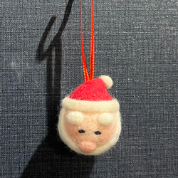 【サンタさん】羊毛フェルトのクリスマスオーナメント fs-10 5枚目の画像