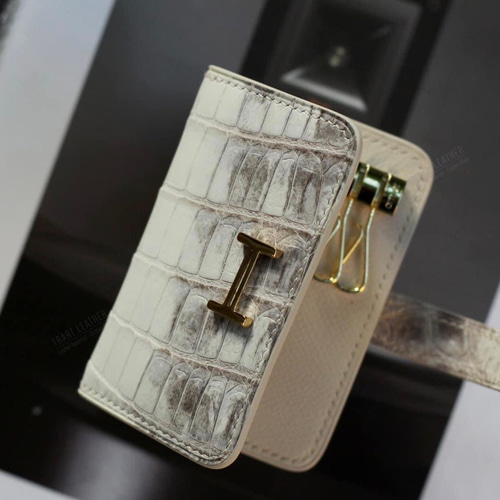 ヒマラヤポロサスタロコダイル使用キーケースxカードケース(手縫い