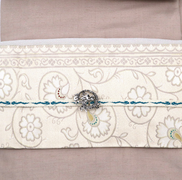 辰三分紐　絹糸　手織り　帯締め　 13枚目の画像