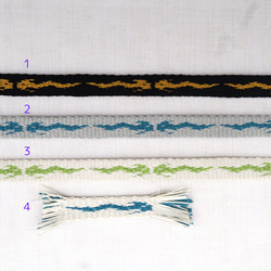 辰三分紐　絹糸　手織り　帯締め　 2枚目の画像