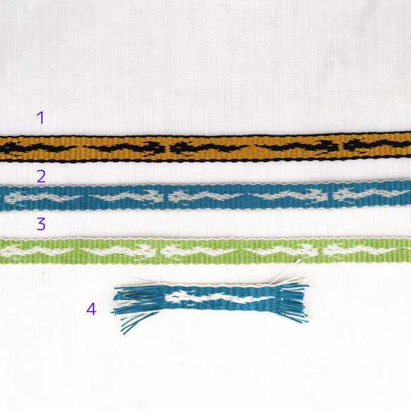 辰三分紐　絹糸　手織り　帯締め　 3枚目の画像