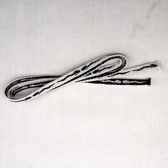 辰三分紐2色　木綿糸　手織り　帯締め　 4枚目の画像