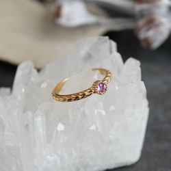 SV925  0047  braid ring -birth stone- 14枚目の画像