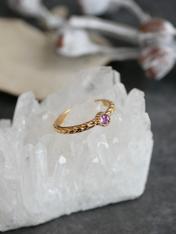 SV925  0047  braid ring -birth stone- 14枚目の画像