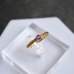 SV925  0047  braid ring -birth stone- 13枚目の画像