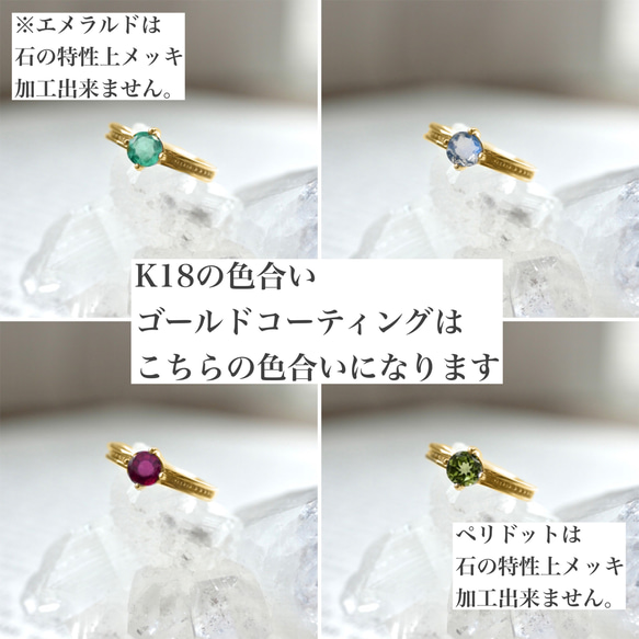 SV925  0047  braid ring -birth stone- 4枚目の画像