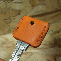 猫刻印のキーカバー　オレンジ 7枚目の画像