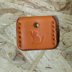 猫刻印のキーカバー　オレンジ 11枚目の画像