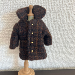 オビツ11  woolのコート　brown 4枚目の画像