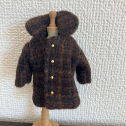 オビツ11  woolのコート　brown 3枚目の画像