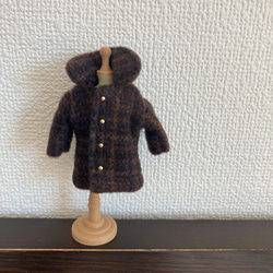 オビツ11  woolのコート　brown 2枚目の画像