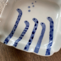 和紙染ちんあなご ひらひら小皿 2枚目の画像