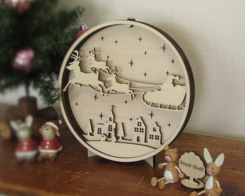 送料無料！ ☆ クリスマス 壁飾り ☆ オーナメント ☆ サンタクロース