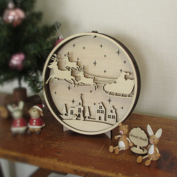 送料無料！ ☆ クリスマス 壁飾り ☆ オーナメント ☆ サンタクロース