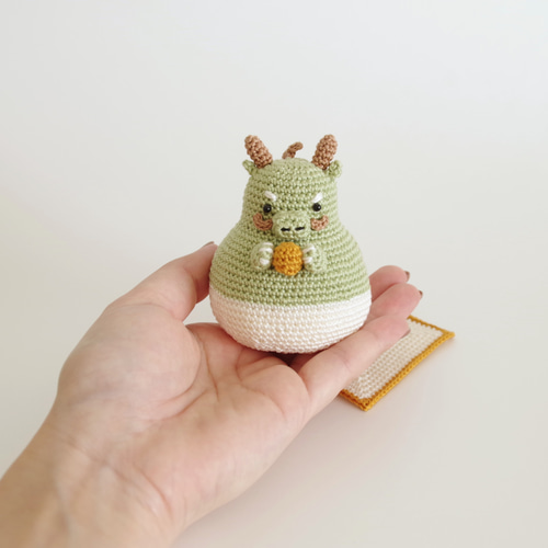 [あみぐるみ]　お正月飾り　辰 yuj - süß line】お正月 あみぐるみの辰ちゃん 正月飾り 干支 辰