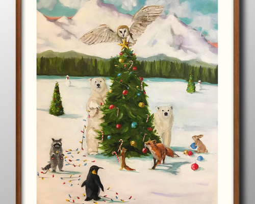 クリスマス「絵画２L判サイズ」 クリスマス「絵画2L判サイズ」