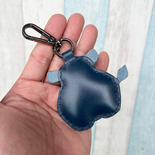 Leatherprince Handmade Leather}台湾MITダークブルーのかわいい