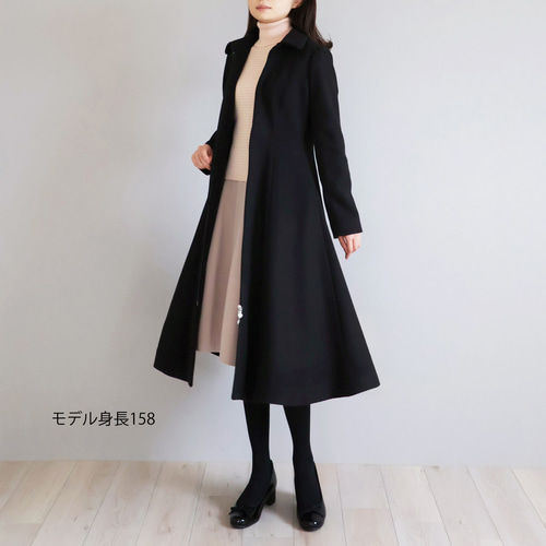 完売です！【美シルエット◎】パネルライン襟付きジップアップコート 