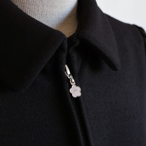 完売です！【美シルエット◎】パネルライン襟付きジップアップコート