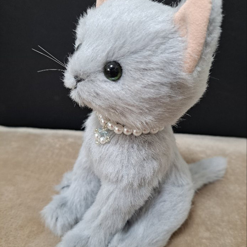 ロシアンブルーのネコちゃん ぬいぐるみ Hiromi.M 通販 16895820