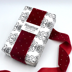 SVスタッズ ベルベットリボン Wine Red（ワインレッド）40mm×50cm 1枚目の画像