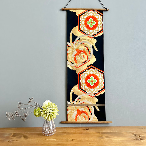 正月飾り　彫漆掛け軸 楽天市場】蒔絵ミニ短冊 ミニ掛け軸 正月掛け飾り・吊り飾り