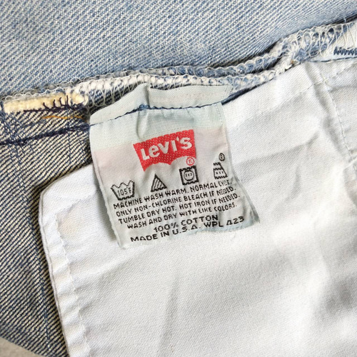 W33表記 リペアカスタム usa製 リーバイス 501 リメイクデニム