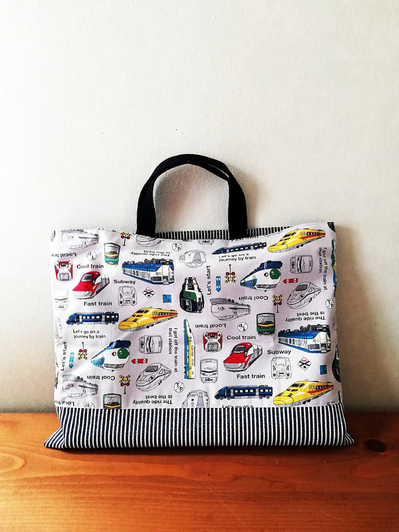 入園入学オーダー電車図鑑新幹線電車トレインレッスンバッグ体操服