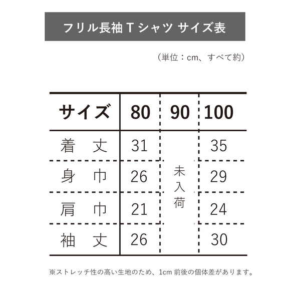 荷葉邊生日襯衫輪廓名字長袖生日寶寶禮物 第6張的照片