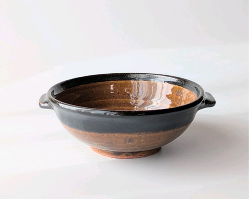 ブラウンのシチュースープボウル グラタンにも【手仕事 民藝 和 陶器