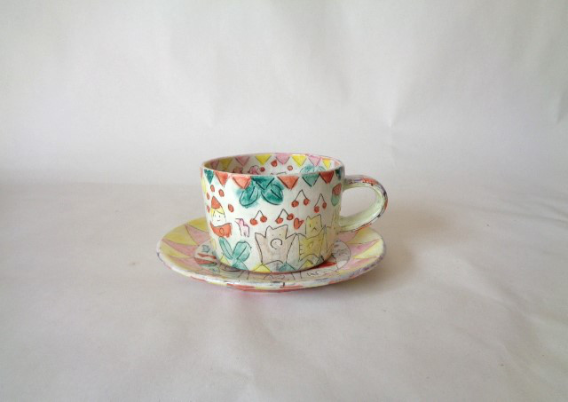 上絵カップ＆ソーサー⑤
