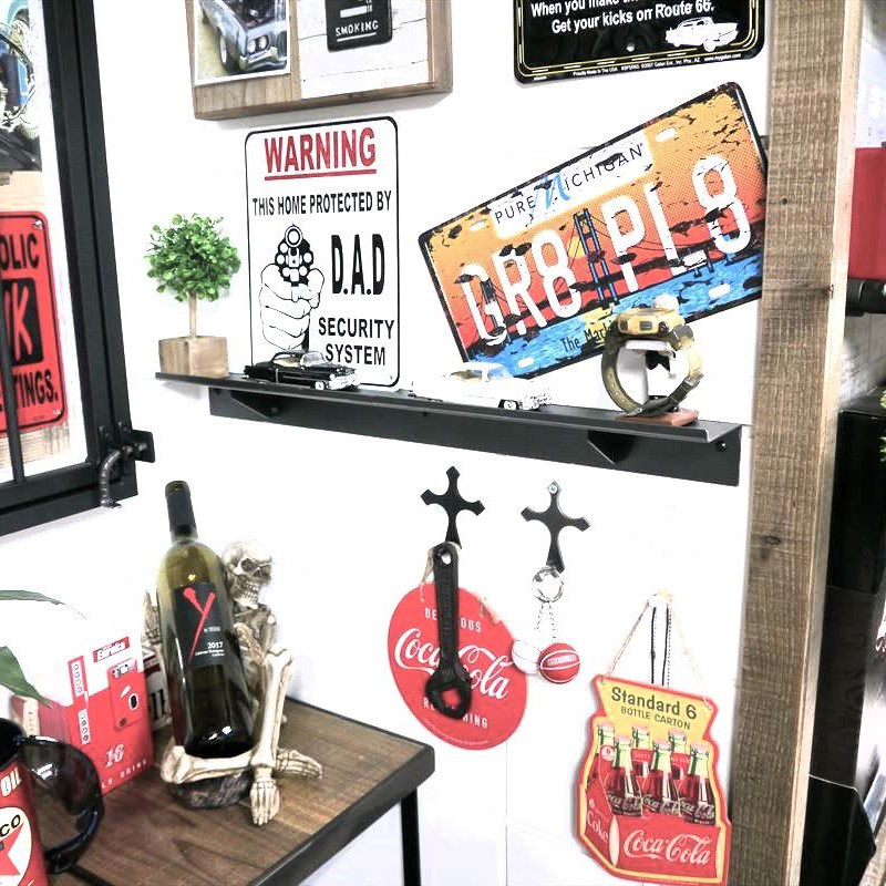 CD927：しんぷるなスチール製のウォールラック【ラック：6581-PR】送料込み