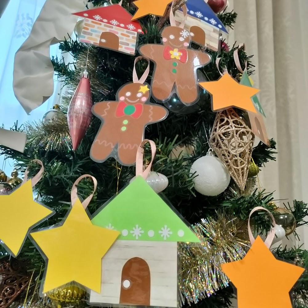 手作り押し絵の壁飾り『クリスマス』