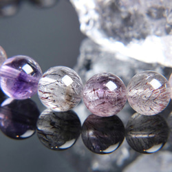#468 一圖一物/8mm巴西超級七水晶手鍊 天然能量礦石 客製 天然稀有 能量水晶 super seven 第5張的照片