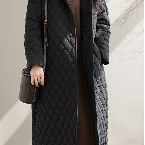 中綿ジャケット アウター ロングコート キルティング 50代 60代 70代