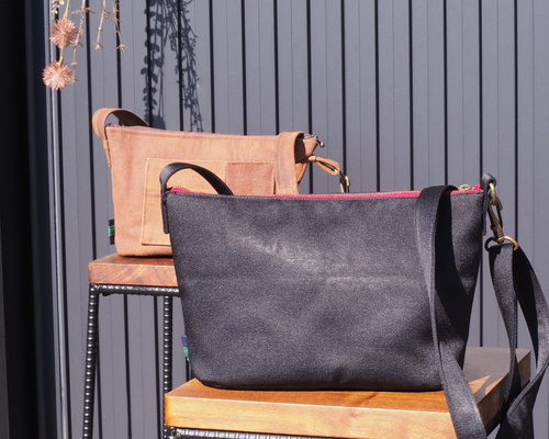 着物リメイク】ゑふ✽ショルダーバッグ 黒Ver ショルダー