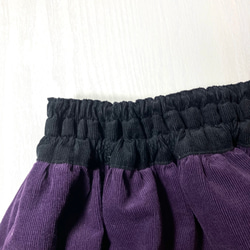 冬の新作♡紫とブラックとグレーのコーデュロイスカートbyAki［A-2328］ 5枚目の画像