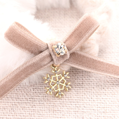 新品✨フォクシー ミンクファー ブレスレット シュシュ アクセサリー ベージュ FOXEY - 新品未使用＊FOXEY ミンクファー シュシュブレスの通販