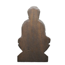 阿彌陀如來坐像 (15cm AN4723) 佛像圓空佛雕刻木雕 第6張的照片