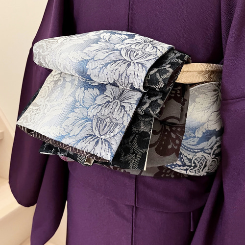 ☆送料無料1本で何通りにも○長尺○【半幅帯のようなリバーシブル