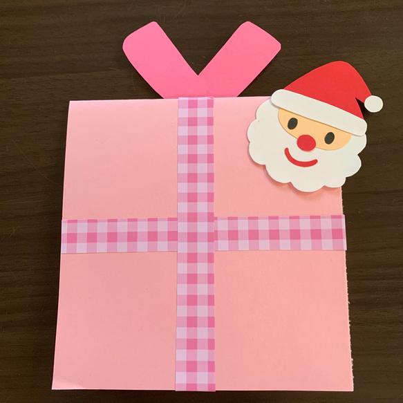 クリスマス☆プレゼント☆サンタ☆製作台紙☆8枚セット 2枚目の画像
